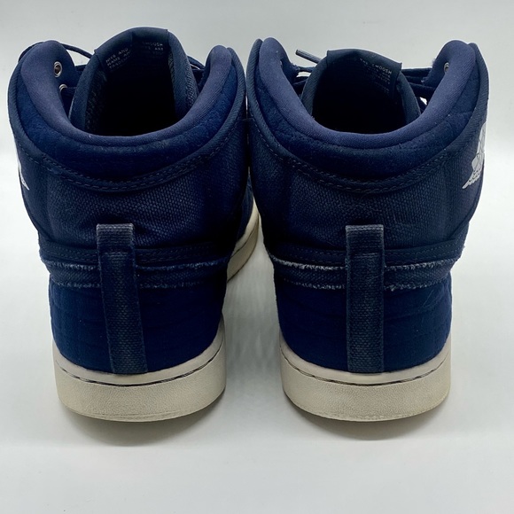Nike Air Jordan 1 Retro AJKO Obsidian Blue Quilted Suede and Canvas - Picture 3 of 11
